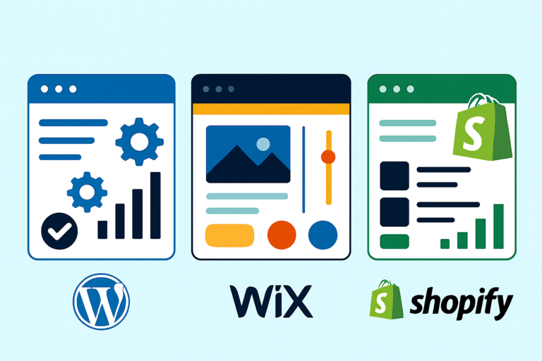 WordPress vs Wix vs Shopify